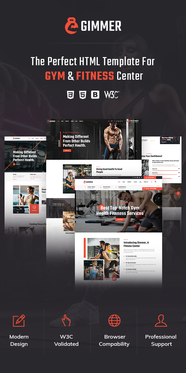 Fitness & Gym HTML Template